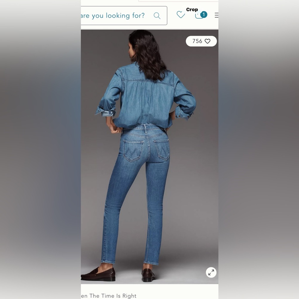 MOTHER The Dazzler Mid-Rise Straight-Leg Jeans - Picture 7 of 7